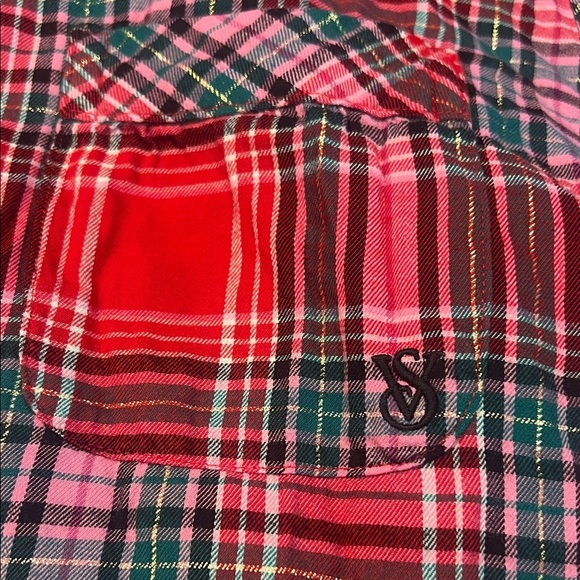 Victoria's Secret Red and Black Plaid Pajama Set - Picture 3 of 12